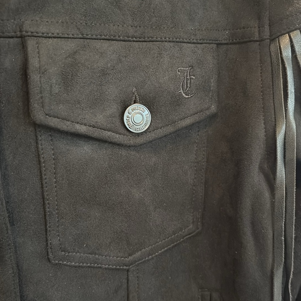 Juicy Couture Fringed Trucker Jacket NWT Size S - Picture 3 of 8
